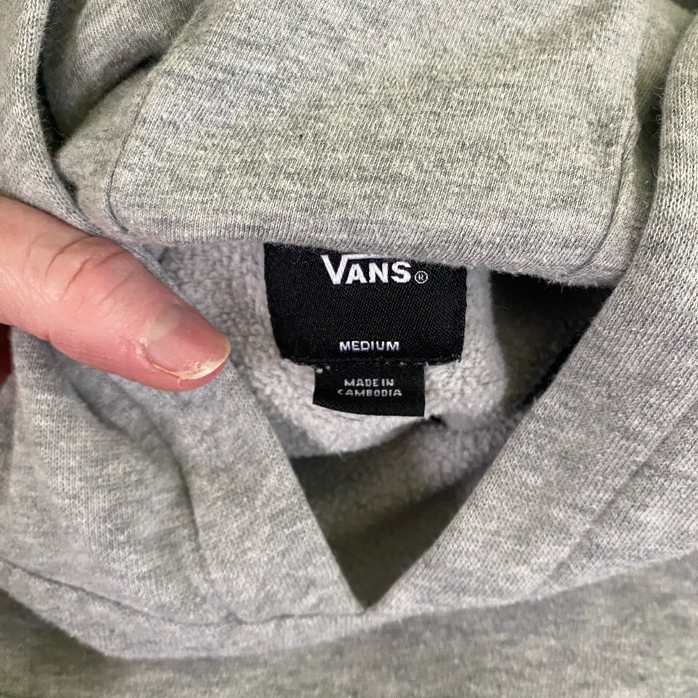 Vans Gray Crewneck Sweater Heathered Casual